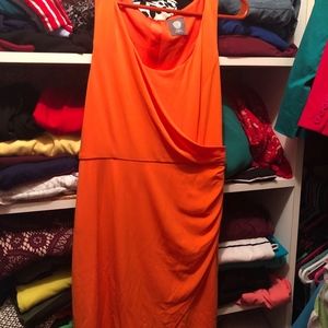 Vince Camuto orange sleeveless dress